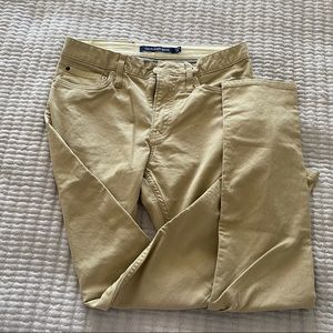 CALVIN KLEINS MENS KHAKI DENIM PANTS